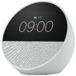Amazon Echo Spot Smart Alarm Clock with Alexa Glacier White