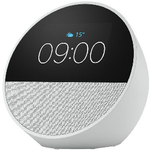 Amazon Echo Spot Smart Alarm Clock with Alexa Glacier White