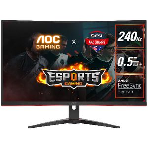 AOC 32" FHD 240Hz 0.5ms Curved VA Monitor C32G2ZE