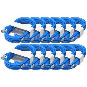 Comsol RJ45 Cat 6 Patch Cable 50cm Blue 12 Pack