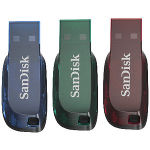 SanDisk 32GB Cruzer Blade USB Flash Drive 3 Pack Dark